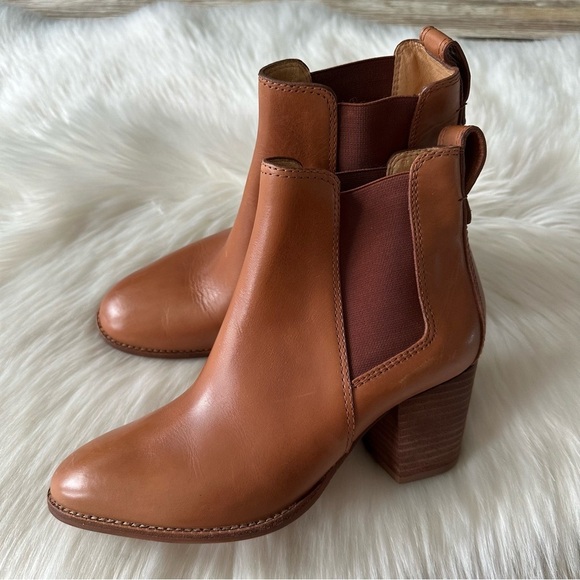 New Madewell The Regan Boots Brown Leather Shoes 5.5 - Picture 5 of 13